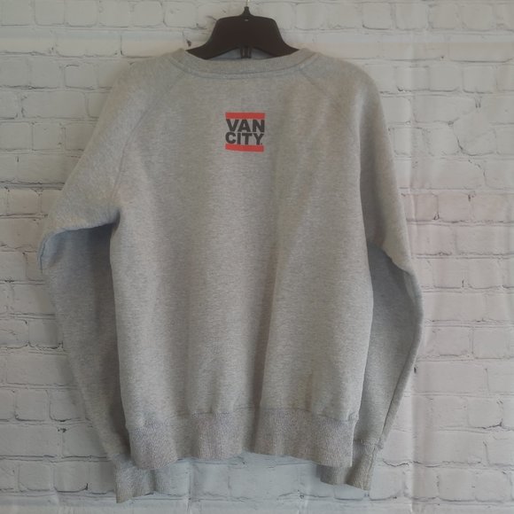 Van City Crewneck Sweater Gray - Small - Picture 2 of 5